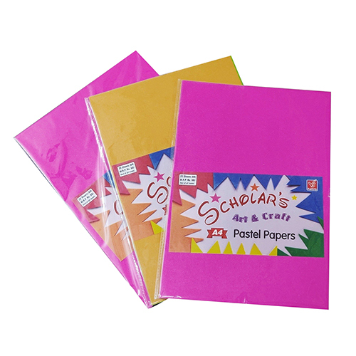 A4 Paper Pastel Sheet - Coated Paper, 210x297 Mm, Soft Muted Colors | Digital Printing, Embossing Finish, Versatile For Crafts And Artwork