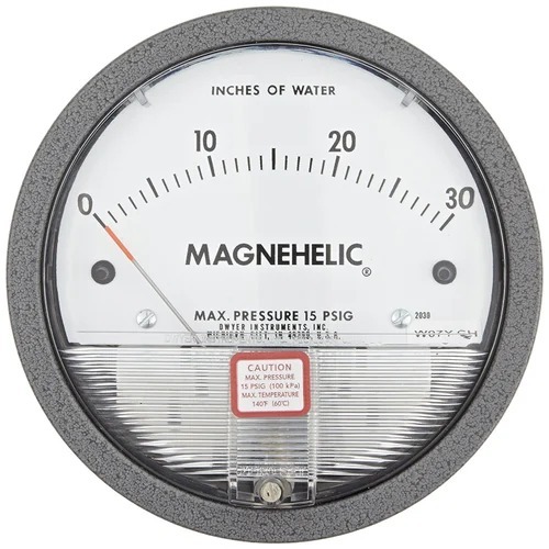 Black Magnehellic Differential Pressure Gauge
