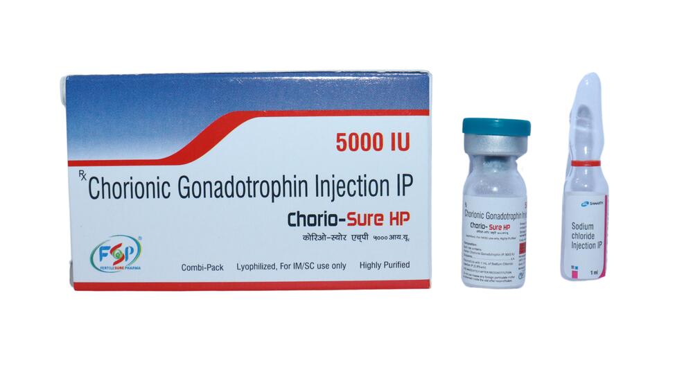 Chorio-Sure Hp 5000 Iu (Hcg Injection 5000 Iu) - Physical Form: Tablets