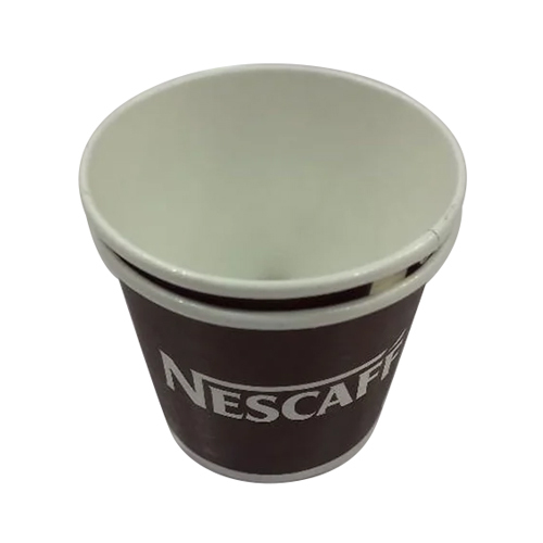 सफेद 70 मिलीलीटर मुद्रित डिस्पोजेबल पेपर कप