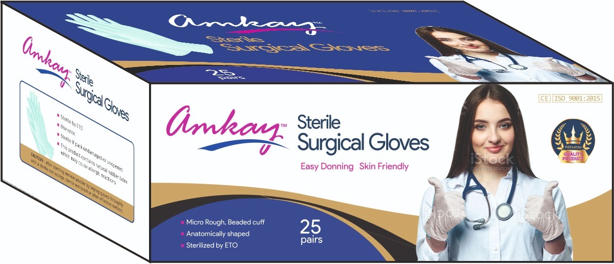 Examination Gloves - Latex, Sizes S/m/l | Textured, Ambidextrous, Lightly Powdered, 100/box For Medical Examinations, General Procedures