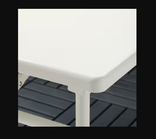 Folding Table - Resin And Steel, 75 Cm Height X 74 Cm Width | Durable, Easy To Clean, Uv Resistant, Eco-friendly, Maintenance-free, Stackable, Modern Design
