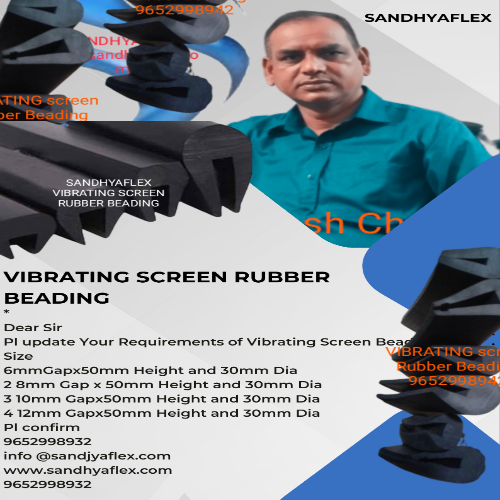 Industrial Rubber Beading - Color: Black