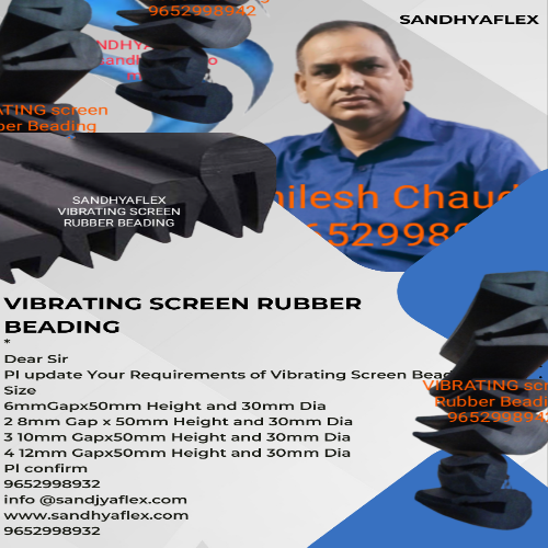 Industrial Rubber Beading - Color: Black