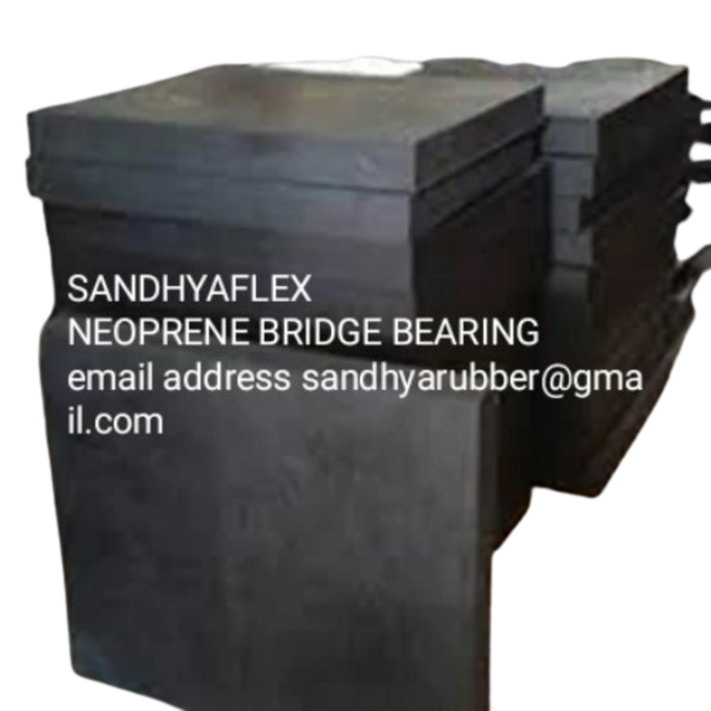 Rubber Elastomeric Bridge Bearing - Color: Black