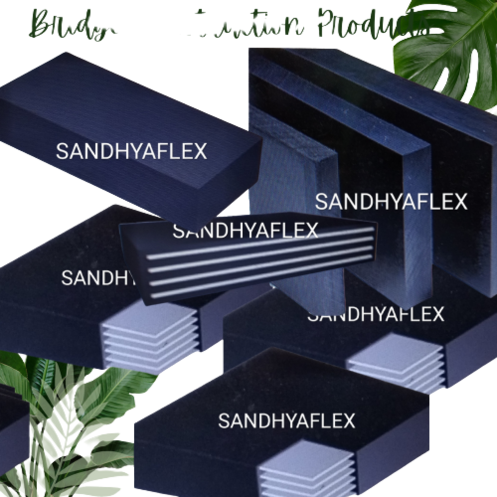 Rubber Elastomeric Bridge Bearing - Color: Black