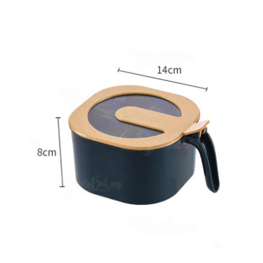 4 Section Fancy Masala Box - Plastic Material, 15x9x19 Cm Dimensions, Multi-color Design | Ideal For Kitchen Storage Of Various Masalas