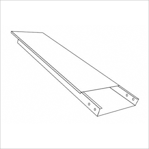 Raceway With Cover And Fixing Clamp - Steel Material | Securely Encloses Cables, Ideal For Organizing Electrical Wiring