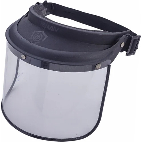 ब्लैक हैवी ड्यूटी फेस शील्ड