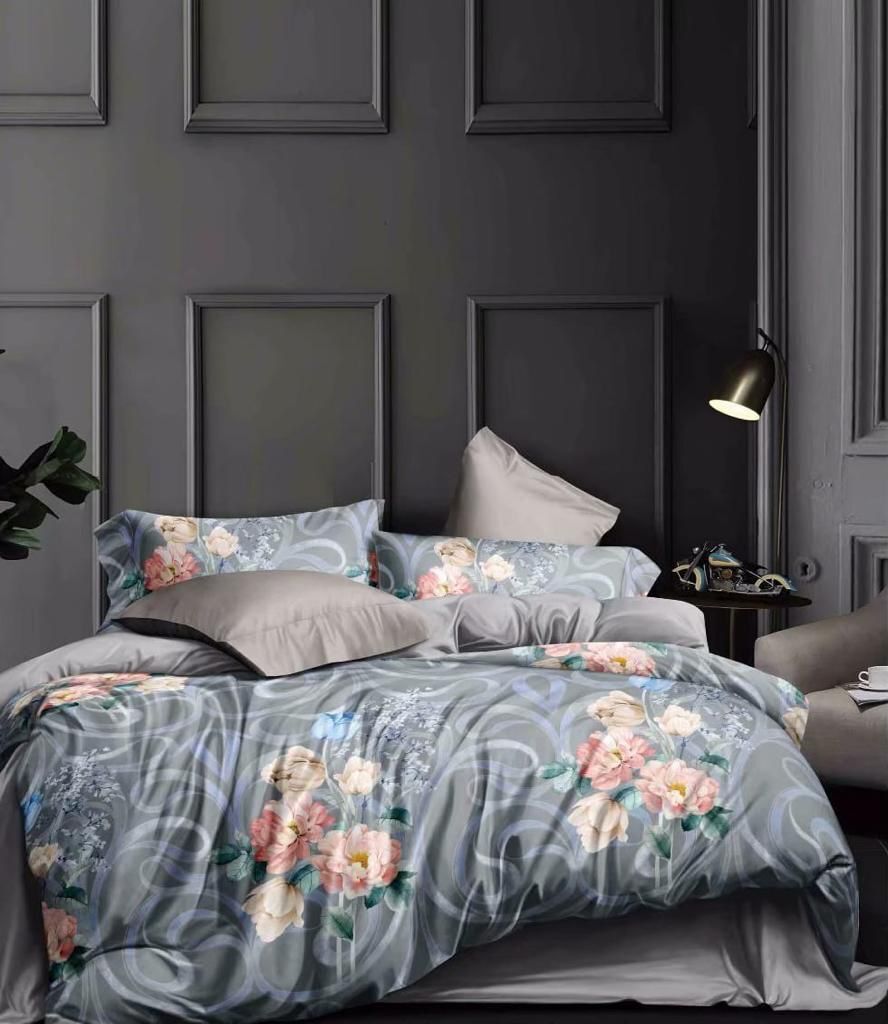 Any Colors Aster King Bedsheet 3 Pcs Set