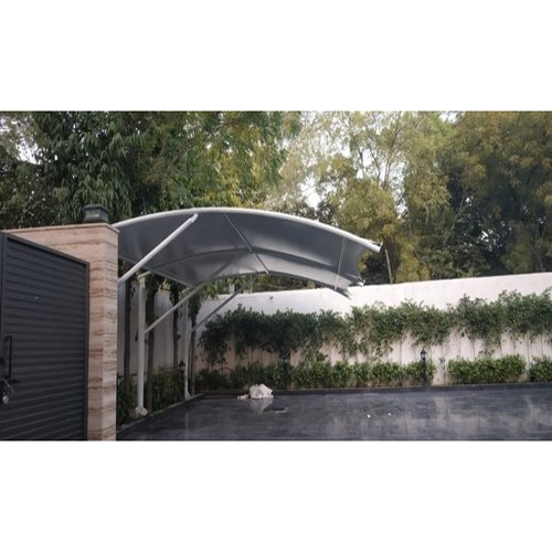 व्हाइट स्विमिंग पूल टेन्साइल कवर स्ट्रक्चर