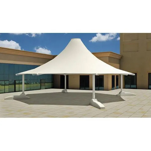 व्हाइट मॉड्यूलर गज़ेबो टेन्साइल स्ट्रक्चर्स