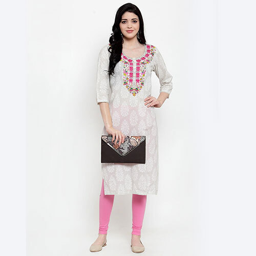 महिलाओं के लिए 4 वे सुपरकॉम्बोड कॉटन लाइक्रा लाइट पिंक लेगिंग