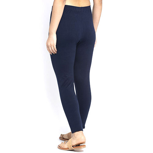 Women 4 Way Supercombod Cotton Lycra Navy Blue Legging