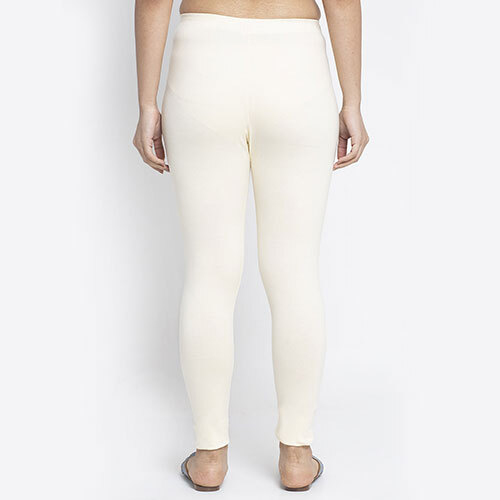 Women 4 Way Supercombod Cotton Lycra Off White Legging