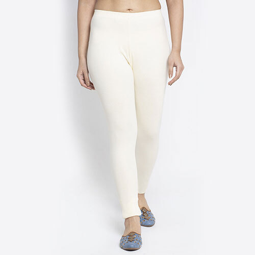 Women 4 Way Supercombod Cotton Lycra Off White Legging