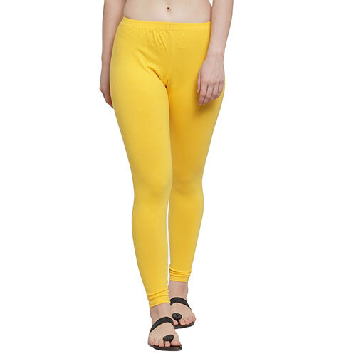 Women 4 Way Supercombod Cotton Lycra Yellow Legging