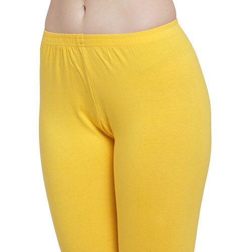 Women 4 Way Supercombod Cotton Lycra Yellow Legging