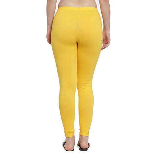 Women 4 Way Supercombod Cotton Lycra Yellow Legging