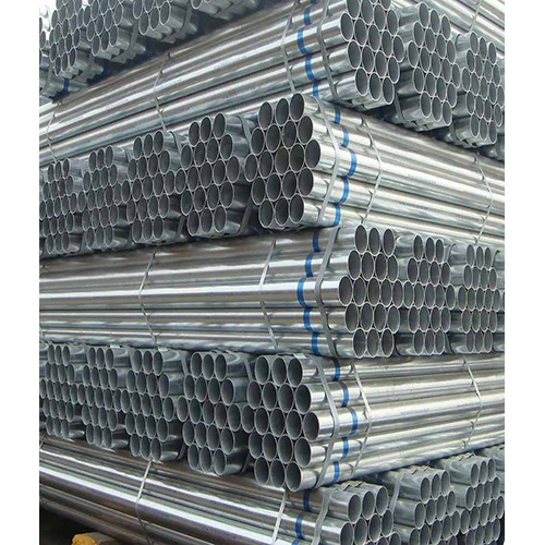 Galvanised Iron Pipe - Mild Steel, Round Shape, Silver Color | Unmatched Durability, Versatile Use, Fire Retardant, Eco-friendly, Easy Installation