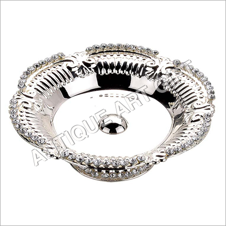 डिजाइनर सिल्वर प्लेटेड फ्रूट बाउल