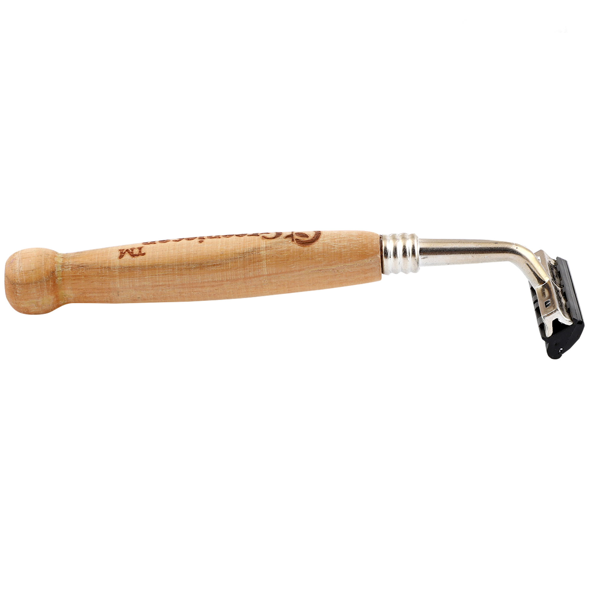 Wooden Razor For Hotels - Bamboo Material, 10 Cm Size, Plastic Blade, Eco-friendly Packaging , Zero Waste, Reusable With Wooden Handle