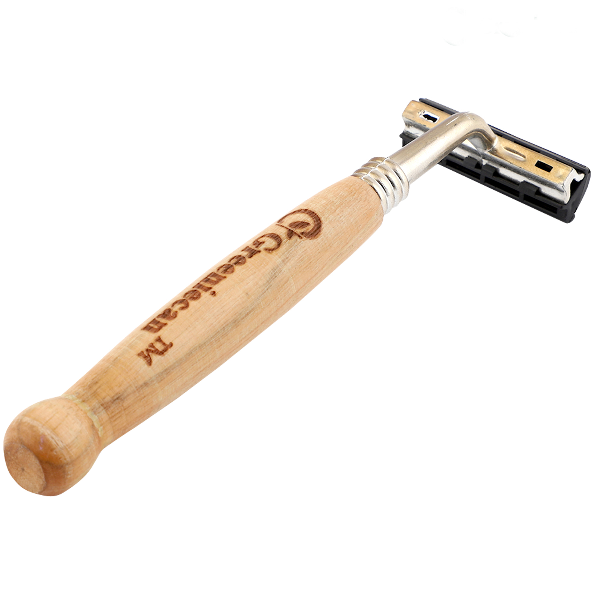 Wooden Razor For Hotels - Bamboo Material, 10 Cm Size, Plastic Blade, Eco-friendly Packaging , Zero Waste, Reusable With Wooden Handle
