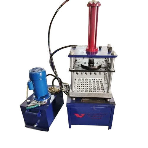 12 Cavity Sambrani Making Machine - Color: Metallic Steel