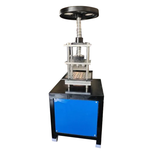 12 Cavity Sambrani Making Machine - Color: Metallic Steel