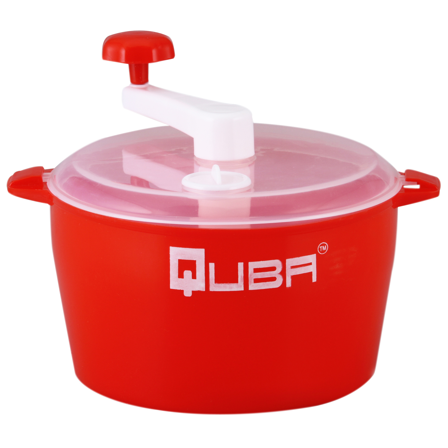 Quba Manual Dough Maker - Food Grade Abs Plastic, 900ml Capacity, Off White & Transparent, 12x12x10 Mm | Easy To Clean, Lightweight, Hassle-free Kneading
