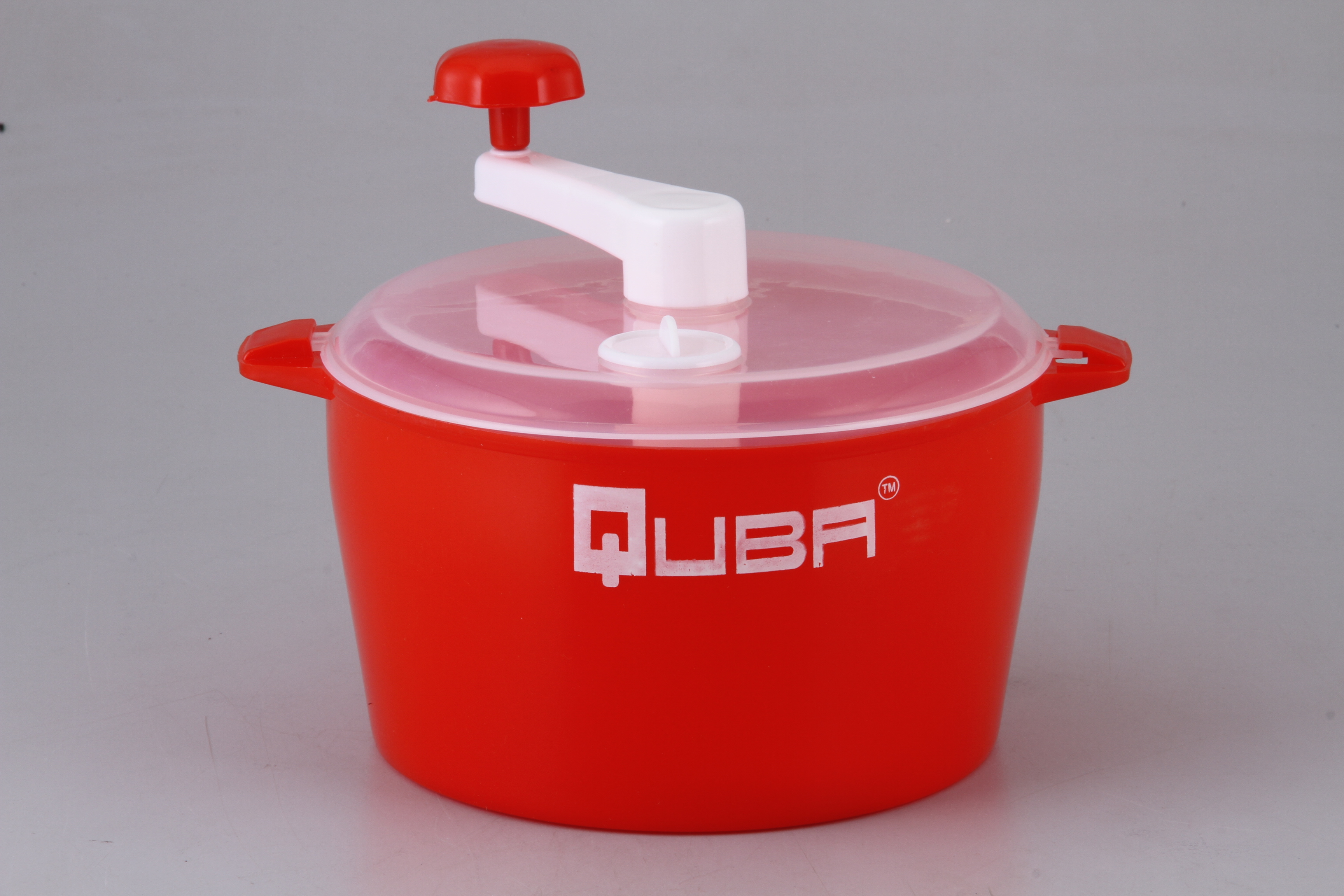 Quba Manual Dough Maker - Food Grade Abs Plastic, 900ml Capacity, Off White & Transparent, 12x12x10 Mm | Easy To Clean, Lightweight, Hassle-free Kneading