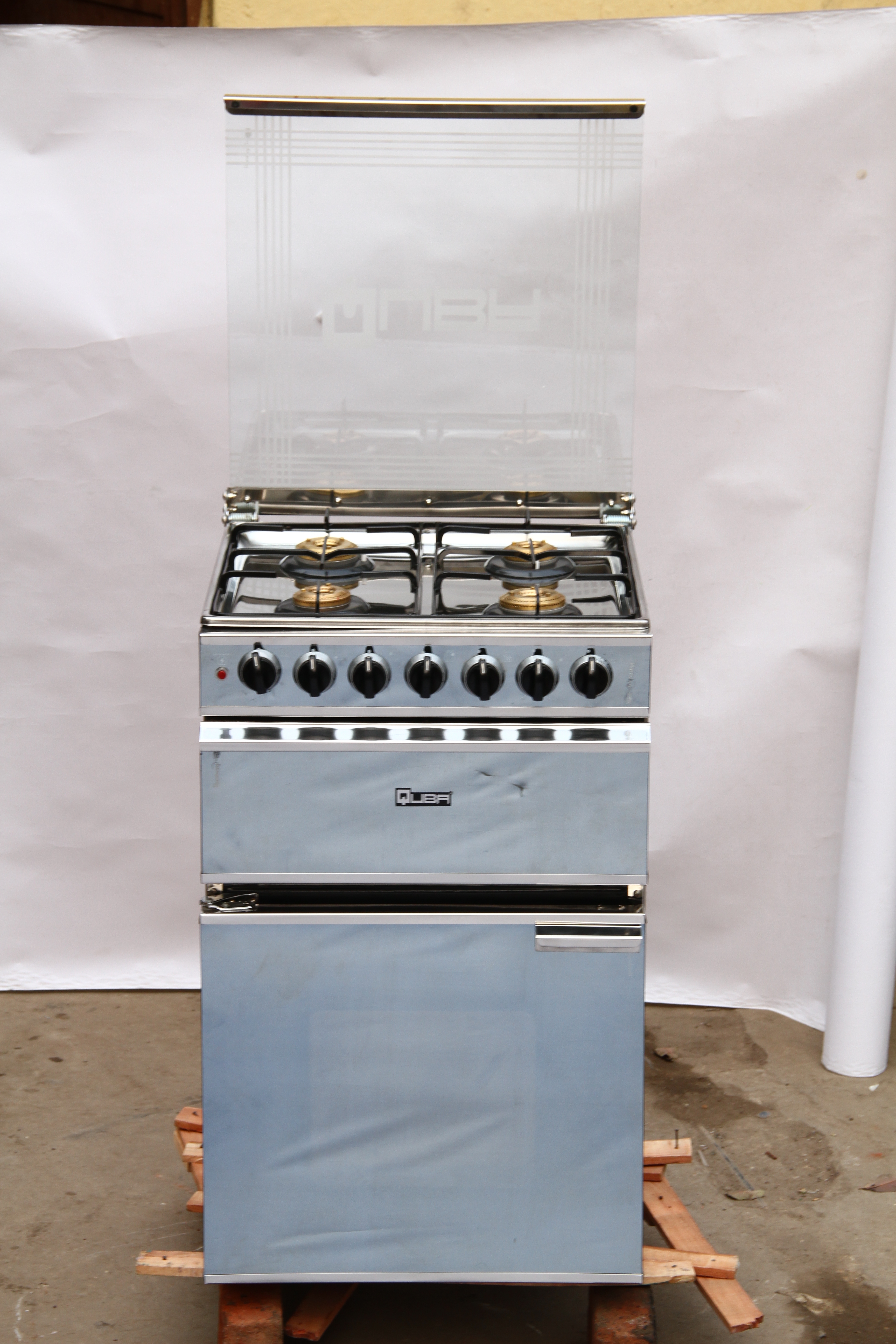 Quba Stainless Steel Cooking Range With Oven And Grill - Dimension (L*w*h): 65*60*120  Centimeter (Cm)