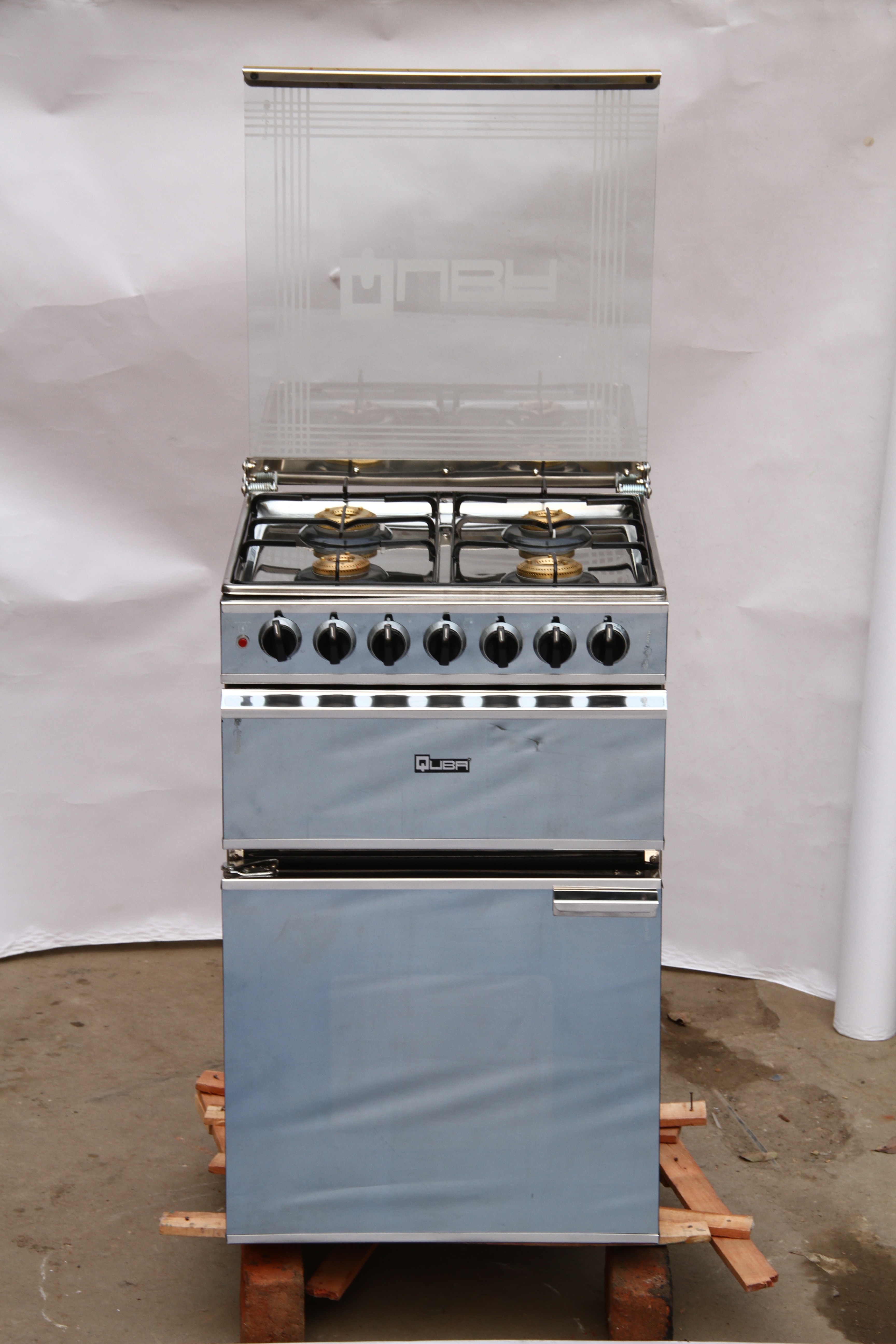 Quba Stainless Steel Cooking Range With Oven And Grill - Dimension (L*w*h): 65*60*120  Centimeter (Cm)