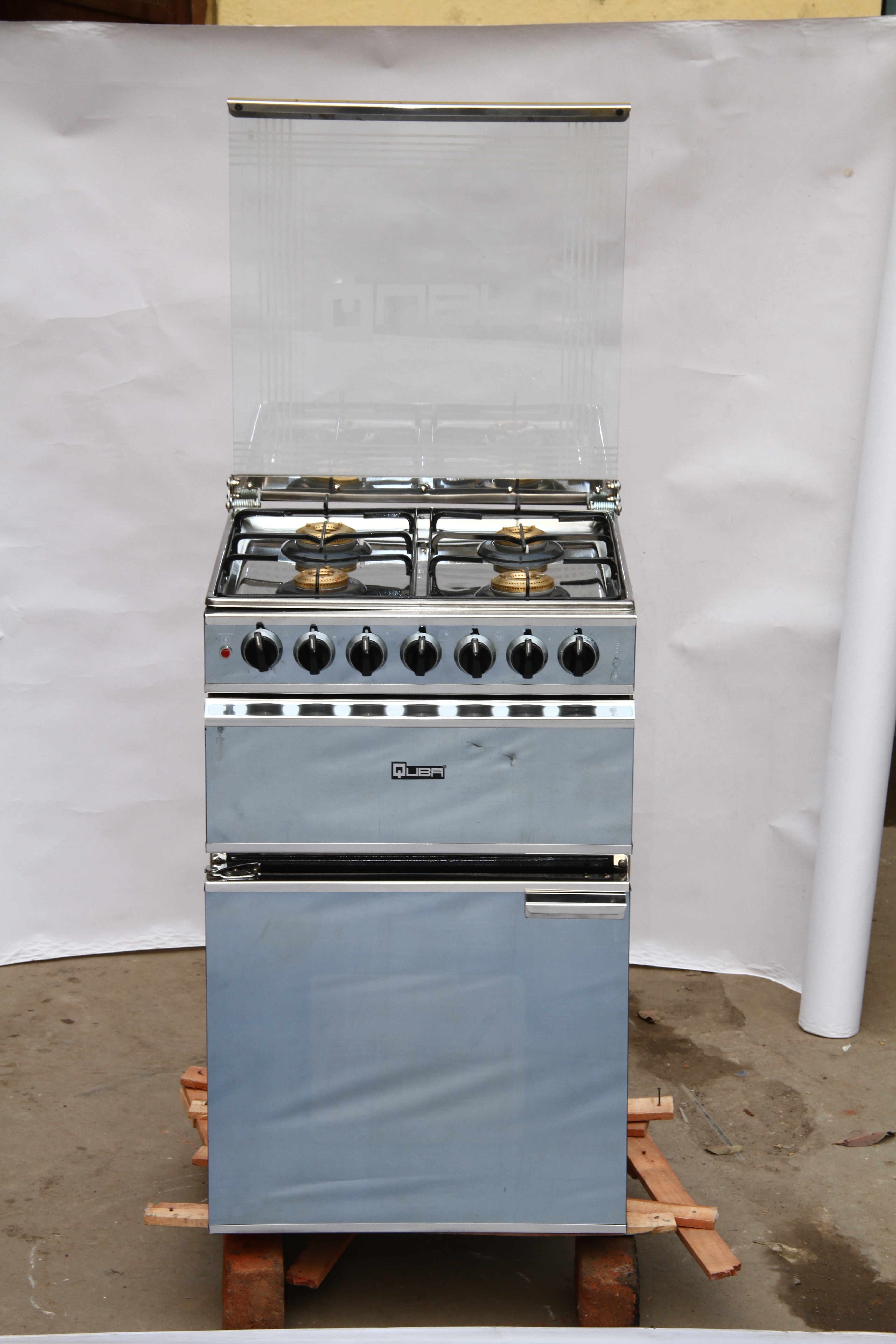 Quba Stainless Steel Cooking Range With Oven And Grill - Dimension (L*w*h): 65*60*120  Centimeter (Cm)