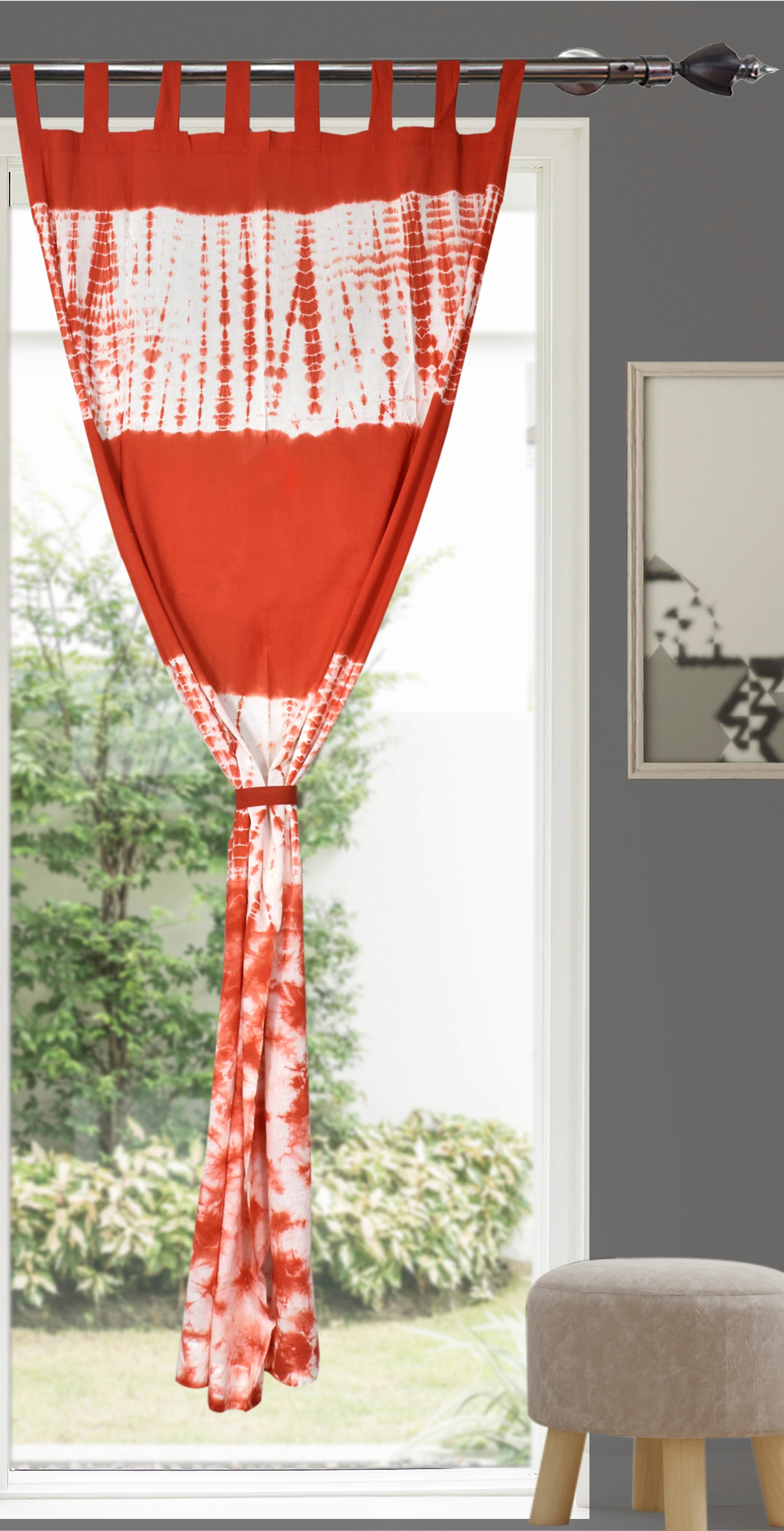 Multicolor Curtain Tie Die Curtain Drapes
