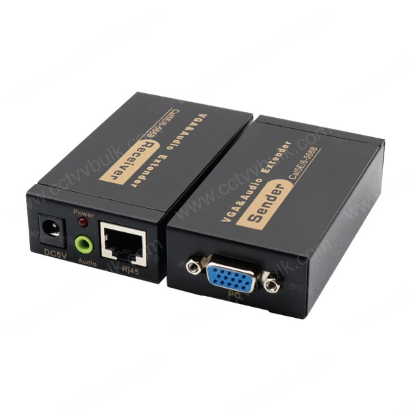 Vga Extender - Cat-5e/6 Support, 100m Range | Lightweight, No Power Required, Multi-system Compatibility