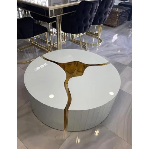 टिकाऊ सफेद आधुनिक केंद्र तालिका