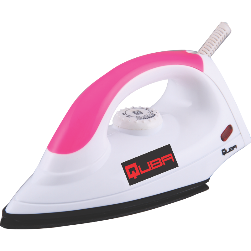 Quba 1000 Watt Dry Iron - Color: Pink
