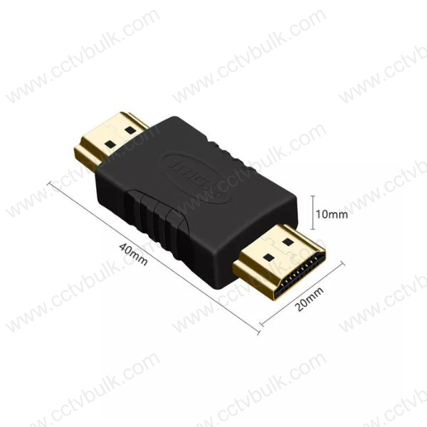 Hdmi Adapter M To M - Black | Suitable For Hdtv, Computer, Tv, Camera Pc, Game Console, Laptop, Extends Hdmi Connections