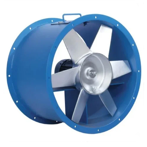 Square Plate Wall Axial Flow Fan - Blade Material: Aluminium Casting Material