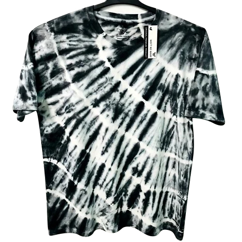 Daily Wear Tie Dye T-Shirt - Cotton, S, M, L, XL, XXL, Multicolor | Short Sleeves, O-Neck Collar, Unisex, Soft Fabric, Seasonal Wear