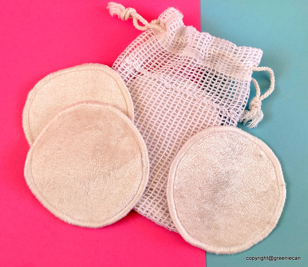 Organic Bamboo Cotton Reusable Facial Wipe - 8 Cm Size, White Color | Polished Finish, Eco-friendly Makeup Removal Solution
