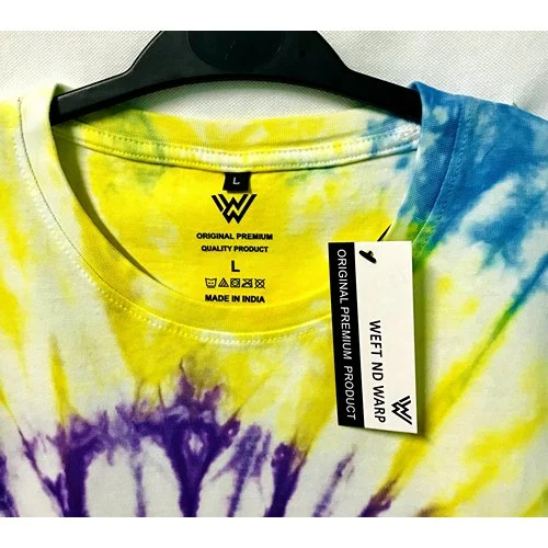 Fancy Tie Dye T-shirt - Cotton, Sizes S-xxl, Multicolor | Unisex, Short Sleeves, O-neck, Dyed Pattern For Adult Fashion