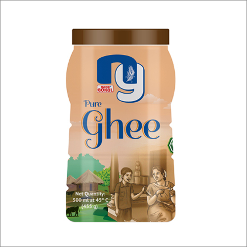 Pure Cow Ghee - 500 ML Food-Grade Plastic Bottle | Airtight Screw-On Cap, Ideal for Cooking and Baking