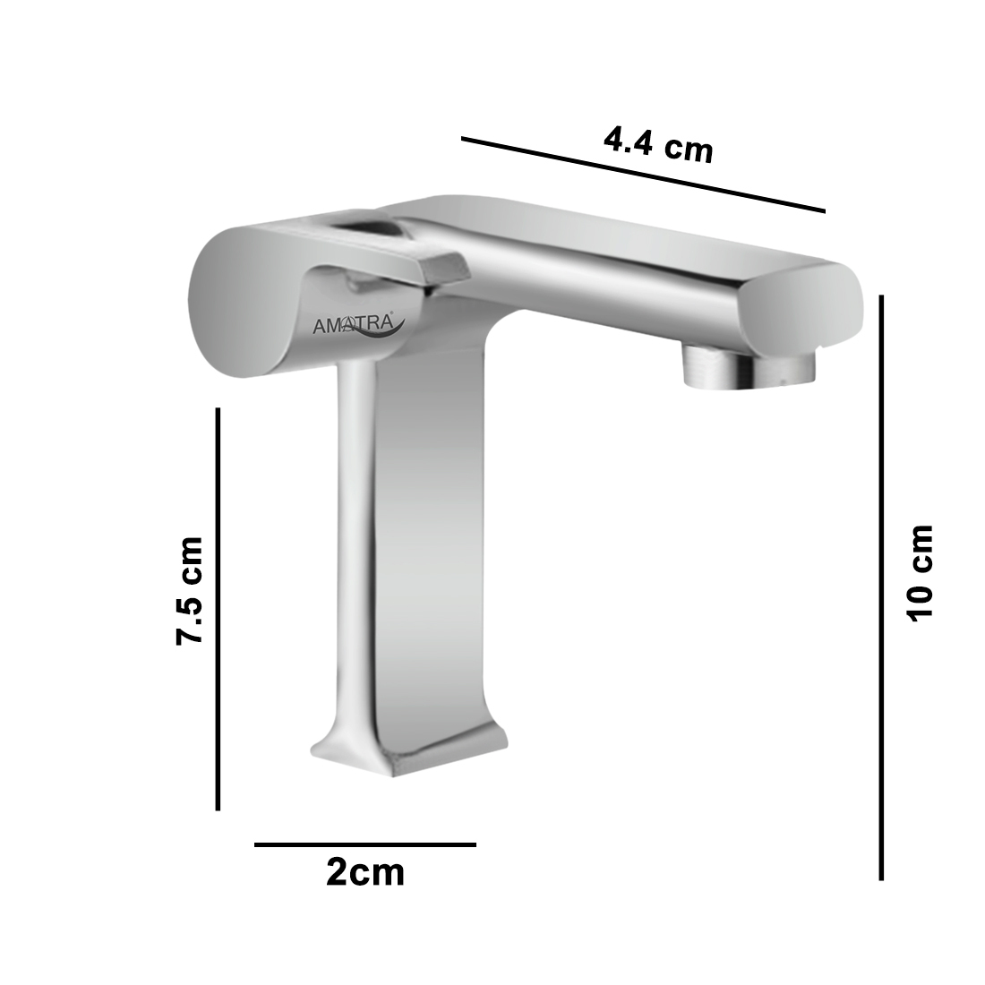 Kit Kat Pillar Cock - Brass 150x100x200mm Chrome, Wall Mounted, Water Efficient, Precise Control