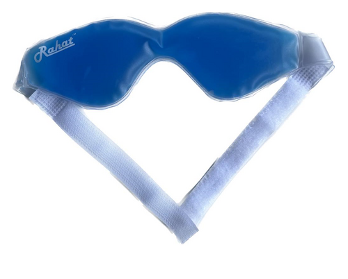 Cool Rahat Eye Mask - Pvc+Gel, Adjustable Velcro | Waterproof, Gel Form, Suitable for Men & Women, Ideal for Normal Skin