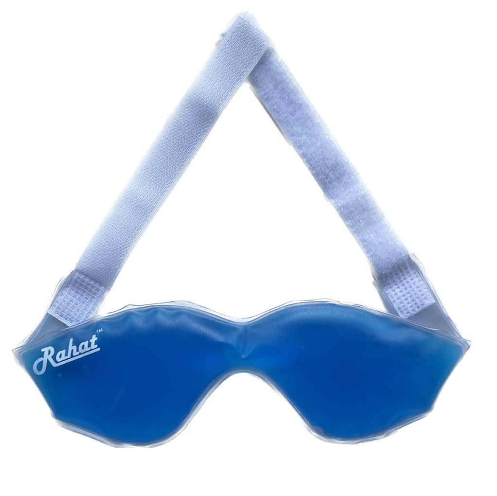 Cool Rahat Eye Mask - Pvc+gel, Adjustable Velcro | Waterproof, Gel Form, Suitable For Men & Women, Ideal For Normal Skin