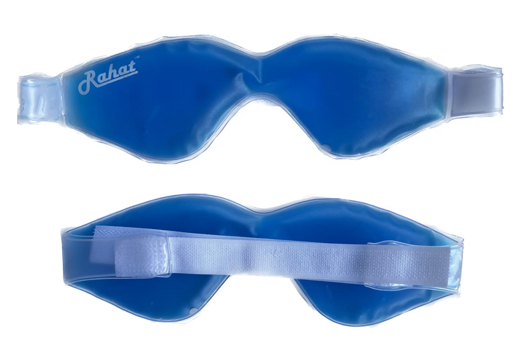 Cool Rahat Eye Mask - Pvc+gel, Adjustable Velcro | Waterproof, Gel Form, Suitable For Men & Women, Ideal For Normal Skin