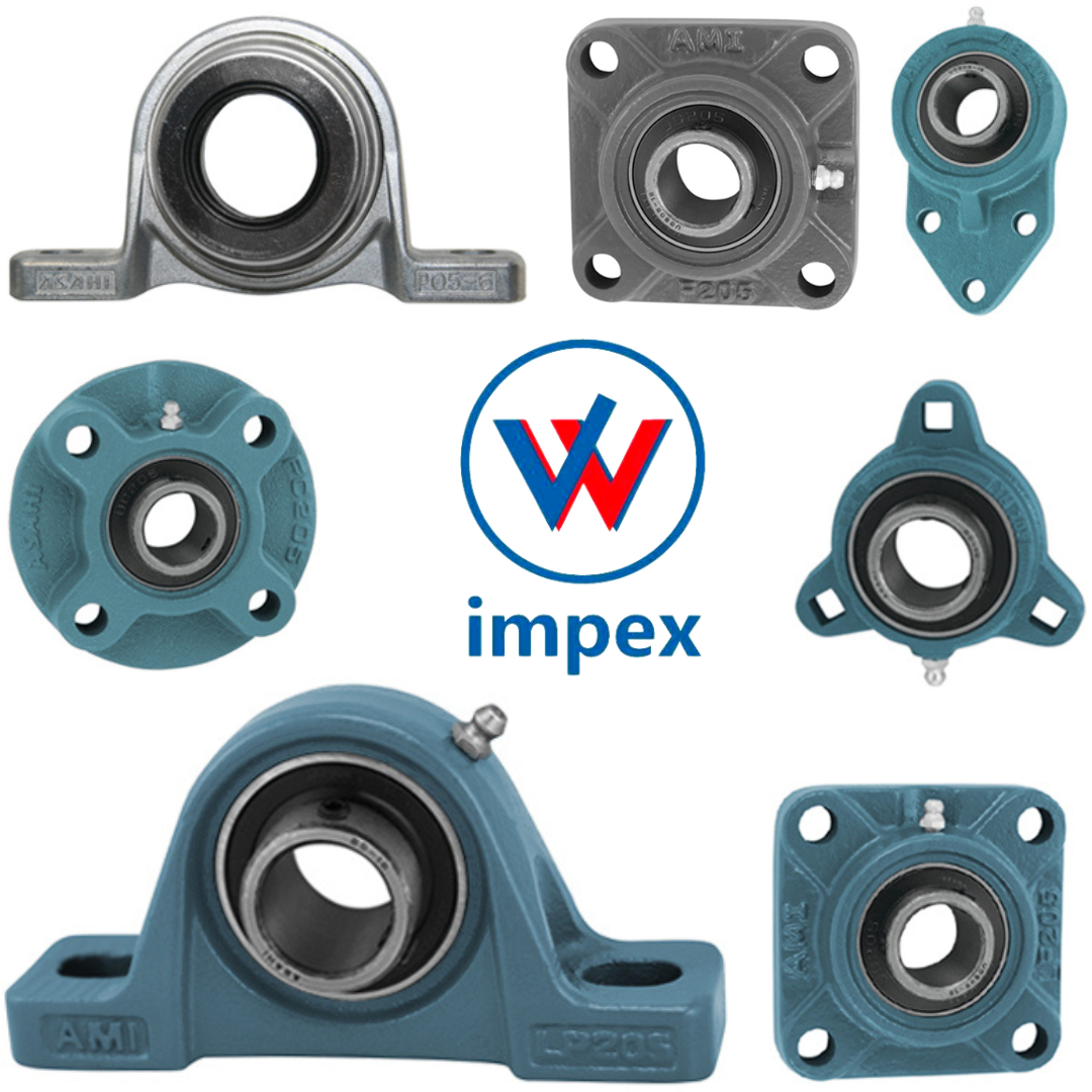Ami Mounted Bearings - Bore Size: 1/2" To 2"