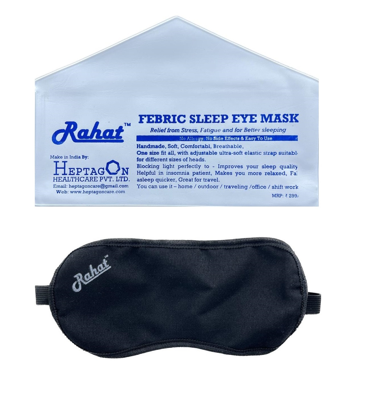 Sleep Eye Mask - Waterproof, Normal Skin Compatibility | Safe To Use For Men, Women, Adults - Ideal For Restful Eye Care